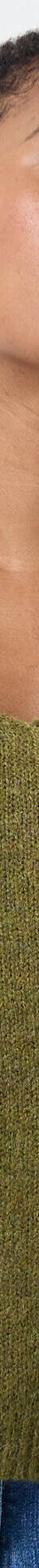 Pull col V manches longues, laine et mohair mélangés (vert mousse) Pull col V manches longues, laine et mohair mélangés (vert mousse)